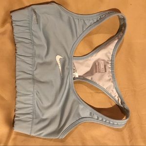 EUC Nike sport bra in icy blue